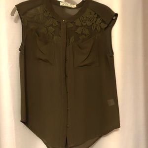 Olive/Army Green Blouse